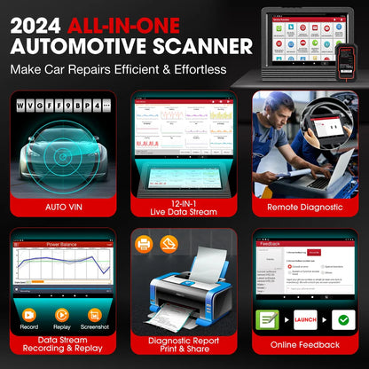LAUNCH X431 PRO V5.0 OBD2 Scanner,Bidirectional Scan Tool support CANFD&DOIP, ECU Coding, FCA AutoAuth Car diagnostic tools