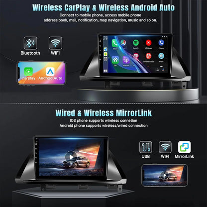 10.1" Wireless Car Stereo for Honda Odyssey 2005-2010 CarPlay Android Auto HD Touchscreen Car Radio with Rear Camera GPS WIFI FM