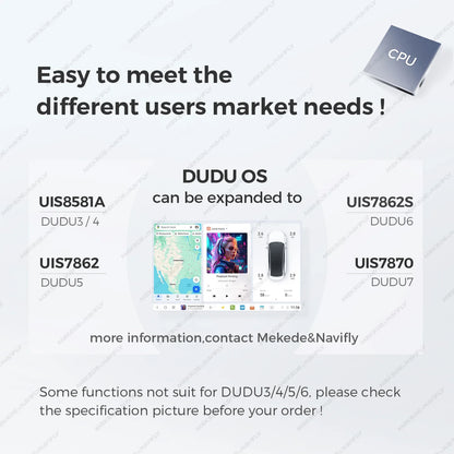 DUDUAUTO DUDU7 A7870 12.3-inch Universal Car Radio DVD Player Android 13 Wireless Carplay Navigation GPS Intelligent Systems