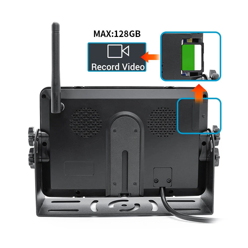 1280x720 High Definition AHD Wireless 7-inch Truck DVR Monitor Night Vision Reverse Backup Recorder Wifi Camera For truck
