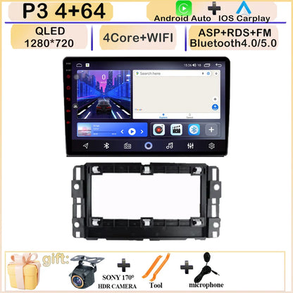 CARPLAY Android Screen For Chevrolet Avalanche Impala Tahoe Traverse 2007-2016 Car Automotive Multimedia Navigation DVD 7862 CPU