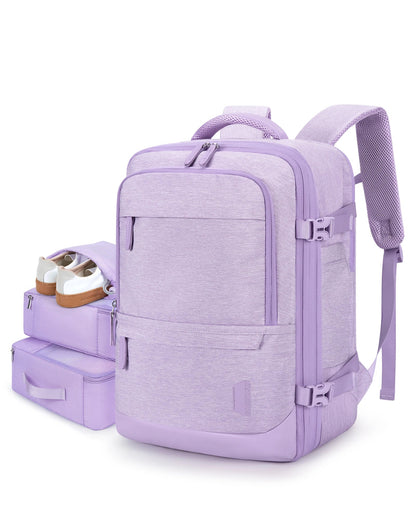 BAGSMART Suitcase Travel Backpack for Easyjet Cabin Bag 45x36x20 Men's Backpacks Expendable Waterproof 17‘’ Laptop backpack
