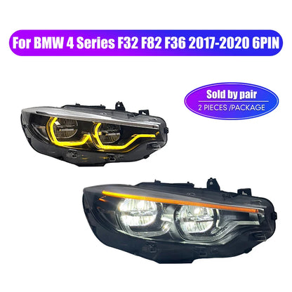 Pair of Car Styling Car Headlight Assembly For BMW 4 Series F32 F82 F36 2013-2020 Head Lamp Car Tuning Light Accessories Parts