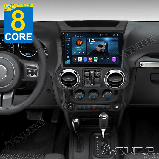 Android 13 Car Radio Stereo 4+64GB 8-Core for Jeep Wrangler JK 2011-2014 Carplay ChatGPT GPS Navi 4G WIFI