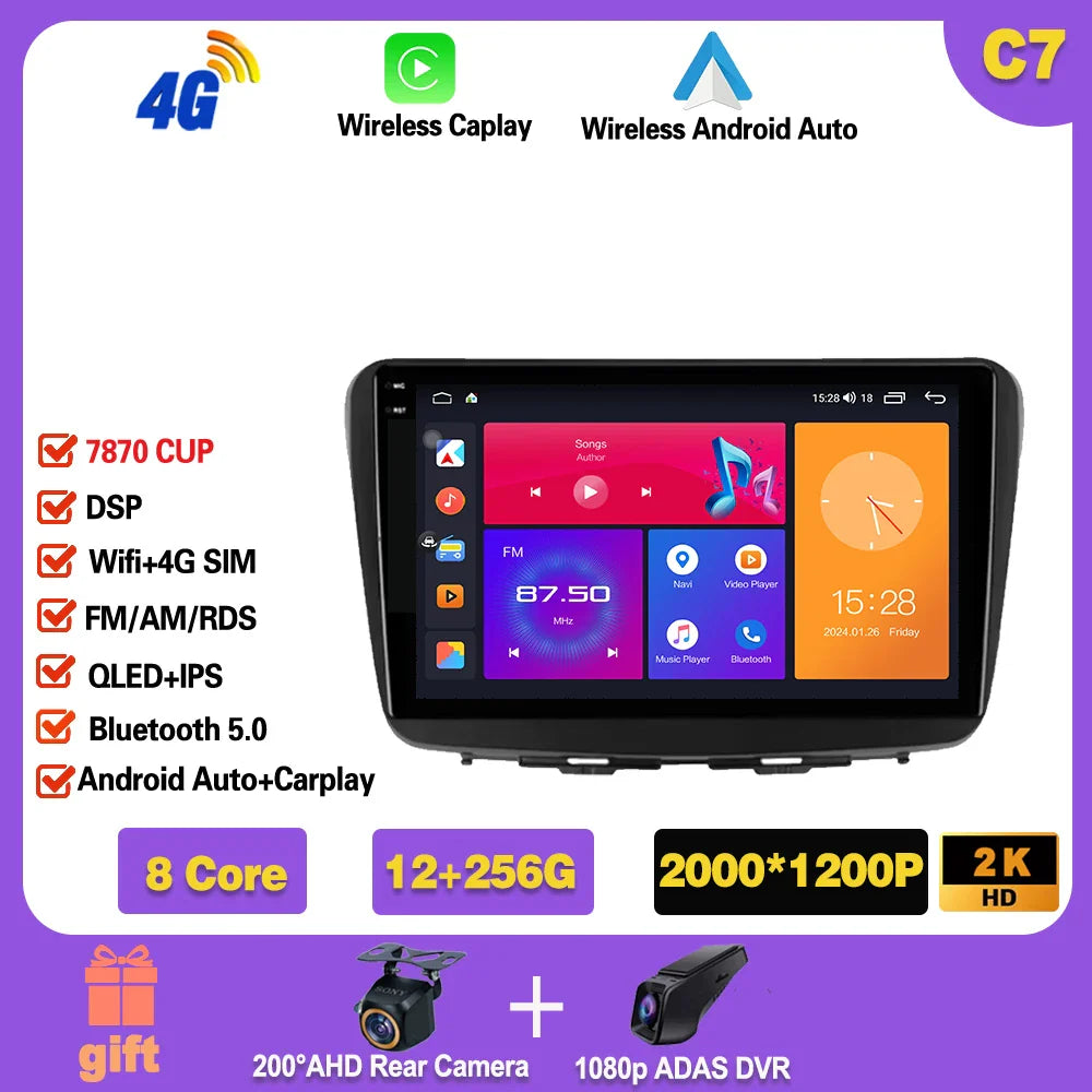 Android 14 For Suzuki Baleno 2016- 2019 GPS WIFI Screen Support Raer Camera Carplay Car Multimedia Radio Video Player Head Unit Ferrari   Android host