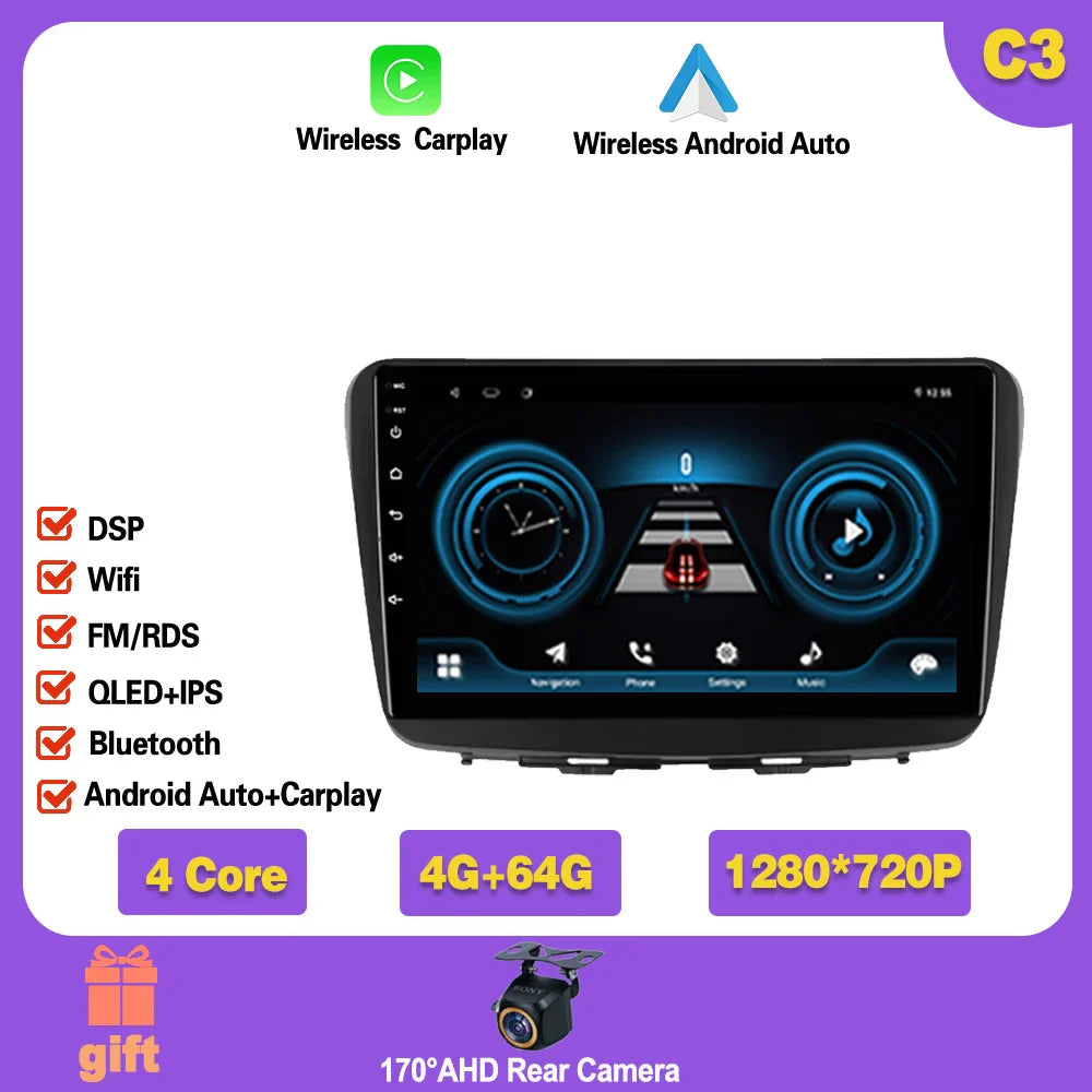 Android 14 For Suzuki Baleno 2016- 2019 GPS WIFI Screen Support Raer Camera Carplay Car Multimedia Radio Video Player Head Unit Ferrari   Android host