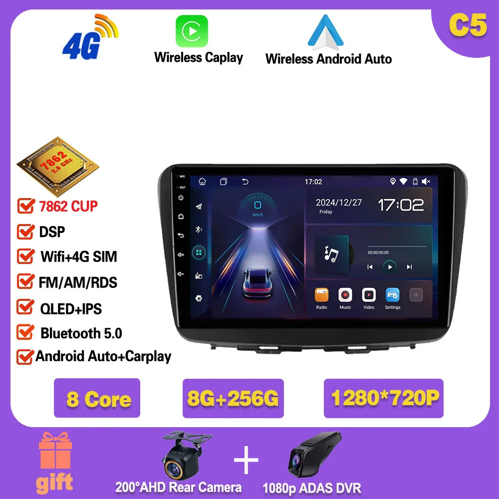 Android 14 For Suzuki Baleno 2016- 2019 GPS WIFI Screen Support Raer Camera Carplay Car Multimedia Radio Video Player Head Unit Ferrari   Android host