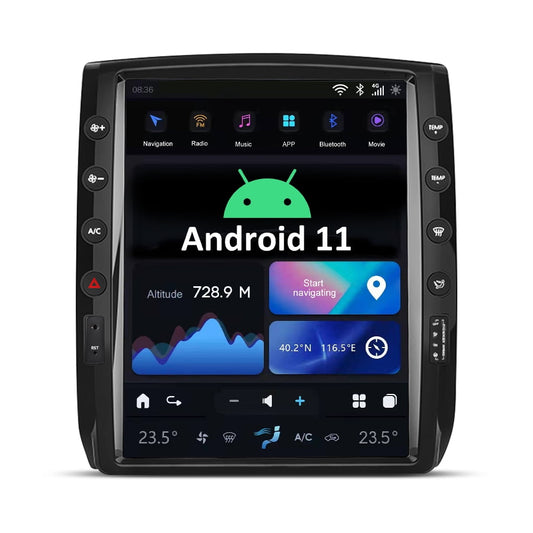 Toyota Android Head Unit   AuCar Large Screen Toyota Tacoma Android 11 12.1 inch Head Unit