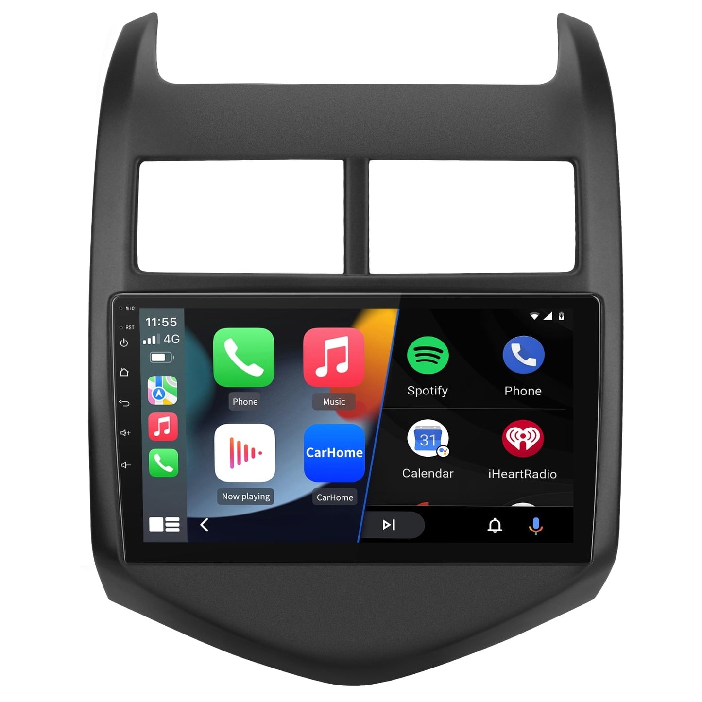 AWESAFE 32G 9 inch Touch Screen Car Radio Stereo for Chevrolet Aveo Sonic 2011-2015 with Apple Carplay Android Auto HD WIFI GPS FM Bluetooth
