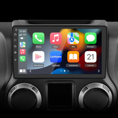 Awesafe Car Radio Stereo for Jeep Wrangler 2006-2017 Compass Carplay Andriod 12 GPS Navigation Touch Screen Built with Android AUTO Bluetooth 2G RAM 32G ROM