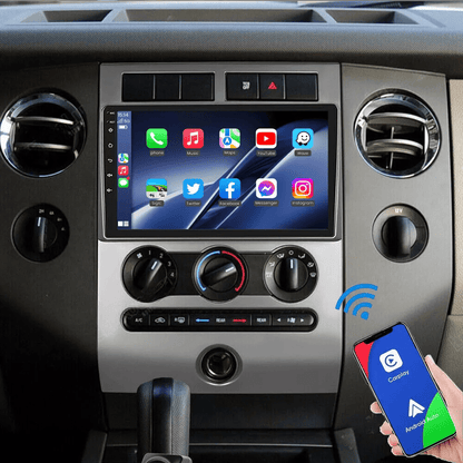 Car Radio for Ford Expedition 2007-2014 with Wireless Carplay and Android Auto, 9 Inch Touchscreen Android 13 Car Stereo - Hi-Fi/Multiple UI/WiFi/GPS/SWC