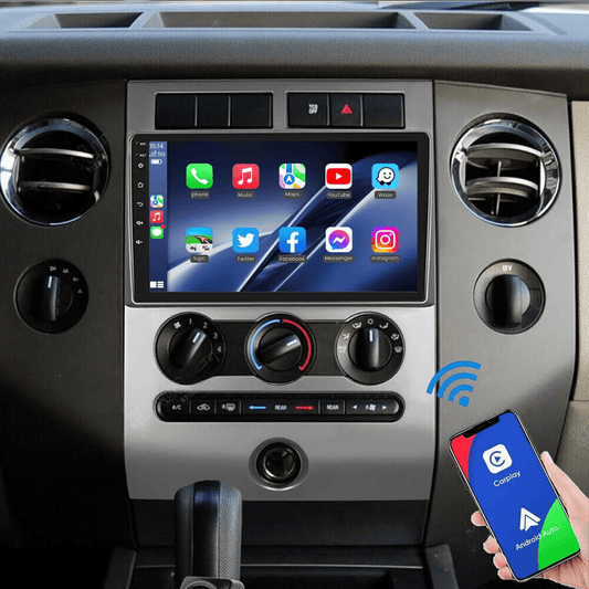 Car Radio for Ford Expedition 2007-2014 with Wireless Carplay and Android Auto, 9 Inch Touchscreen Android 13 Car Stereo - Hi-Fi/Multiple UI/WiFi/GPS/SWC