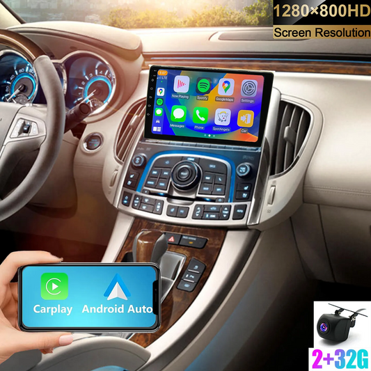 Eforcase Android13 Car Stereo Radio for Buick Lacrosse 2010-2013 Landscape with Wireless Apple Carplay Android Auto 9'' Touchscreen Car Radio Support Mirror Link Bluetooth HiFi WiFi RDS