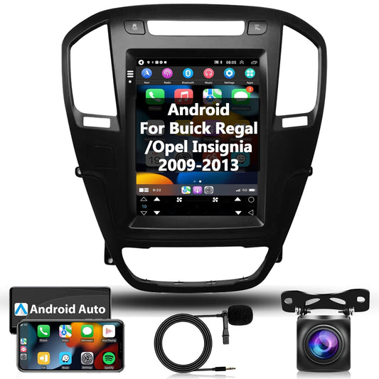 For Buick Regal 2009-2013 Opel Vauxhall Insignia 2009-2013 Android Car Stereo with Carplay, Sovob 9.7 Inch Touch Screen Car Radio with GPS Navigation Bluetooth FM RDS HiFi WiFi + Backup Camera