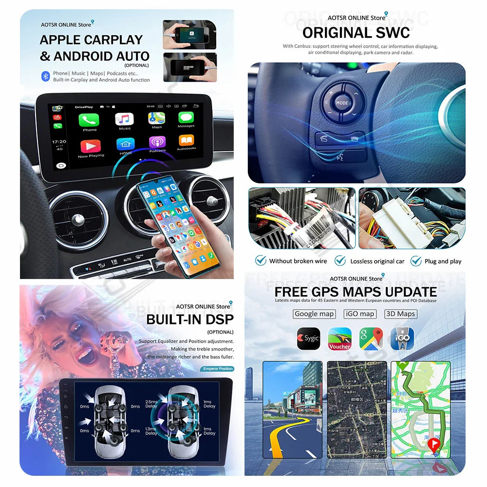 For Ferrari F430 Android Car Radio GPS Navigation Multimedia Player Stereo 2 Din Autoradio Head Unit Screen DVD Player Ferrari   Android host