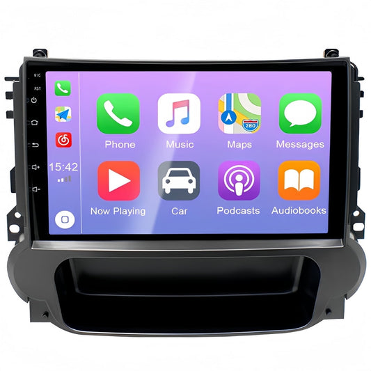 Guwzn Car Stereo Radio for Chevrolet Malibu 2011-2015 9" Touchscreen 2+32G Vehicle GPS Navigation Wireless CarPlay Android Auto