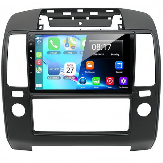Guwzn Car Stereo Radio for Nissan Navara 2006-2012 9" Touchscreen 2+32G Vehicle GPS Navigation Wireless CarPlay Android Auto