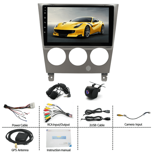 Guwzn Car Stereo Radio for Subaru Impreza 2002-2007 9" Touchscreen 2+32G Vehicle GPS Navigation Wireless CarPlay Android Auto