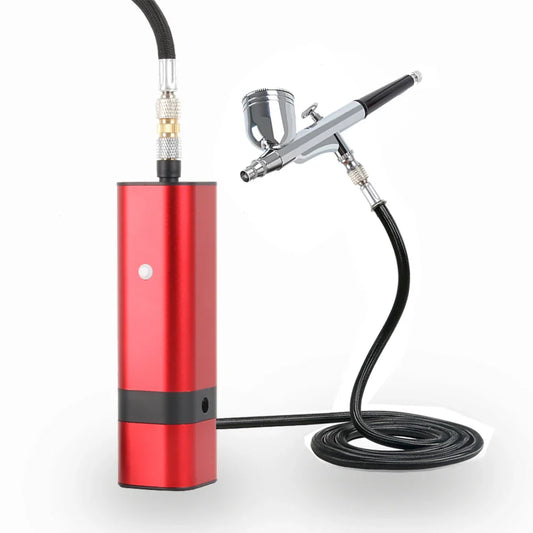 Best Quality New Arrival TM80S Wireless Airbrush With Compressor Kit 32Psi Auto Start Stop Mini Portable Cordless Personal power tools