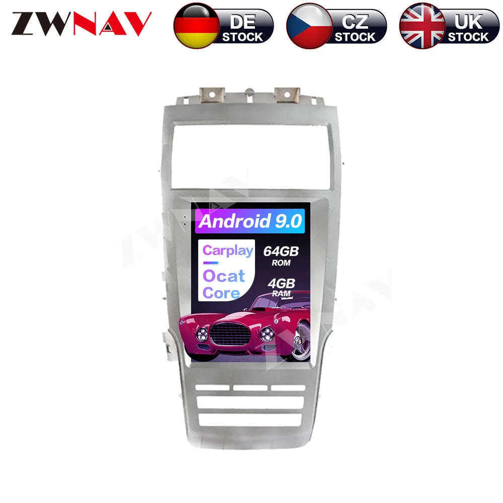Android 11 DSP For Lincoln MKZ MKC MKX Continental 2013 - 2020 Tesla IPS Screen Car Multimedia Player GPS Navigation Audio Video