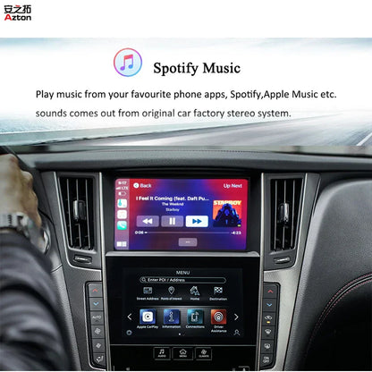 Android Auto AirPlay Apple CarPlay For Infiniti Q50 Q60 Q70 QX50 Q50L 2015 2016 2017 2018 2019 WIFI Wireless CarPlay Service