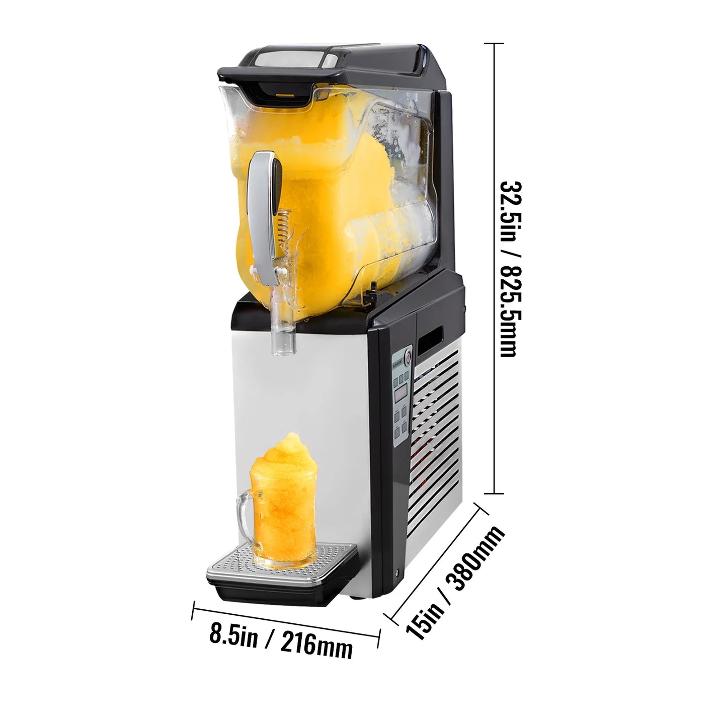 VEVOR 10L 20L 30L Slushie Machine Commercial Ice-Cool Juice Smoothie Slush Maker Frozen Drink Dispenser Vending Machine for Home