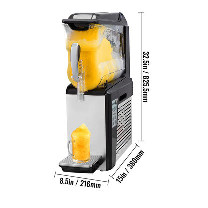 VEVOR 10L 20L 30L Slushie Machine Commercial Ice-Cool Juice Smoothie Slush Maker Frozen Drink Dispenser Vending Machine for Home