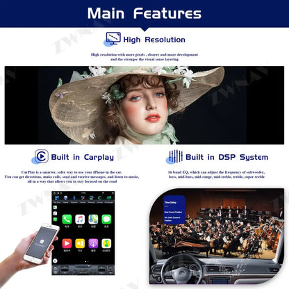 256GB Tesa- Screen For Infiniti FX35 FX45 2004 2005 2006 2007 2008 Android 11 Car Multimedia Player GPS Navigation Radio Stereo