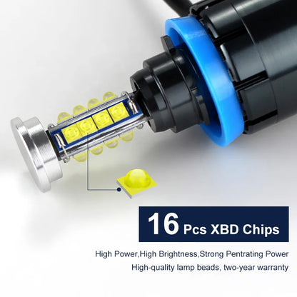2x160w LED Angel Eyes Lights Canbus for BMW E60 E61 E63 X5 E70 X6 E71 E90 E91 E92 E93 M3 E89 E82 E87 H8 LED Headlight White Blue