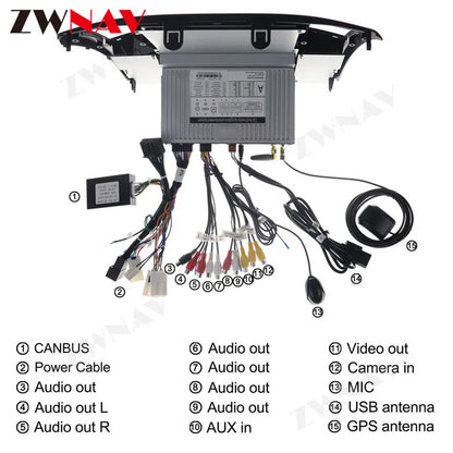 8+128GB Tesla Style Screen For Infiniti FX FX25 FX35 FX45 2003-2008 Android Car Radio Multimedia DVD Player Stereo Carplay Navig
