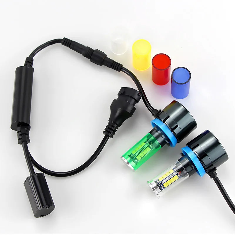 2x160w LED Angel Eyes Lights Canbus for BMW E60 E61 E63 X5 E70 X6 E71 E90 E91 E92 E93 M3 E89 E82 E87 H8 LED Headlight White Blue