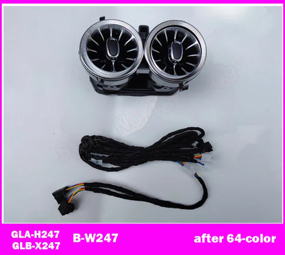 For A/C/E/G/S/GLA/GLB/GLC/CLA/CLS W205 W213 W222 W177 W118 W464 X247 X253 H247 W257 Rear Air Vent Ambient Light LED Nozzle Lamp