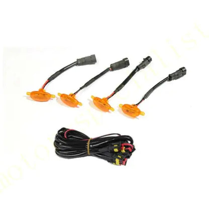 NEW For Mazda CX-30 2020-21 Front Grille LED Amber Light Raptor Grill Trim Cover 4Xcar accessories