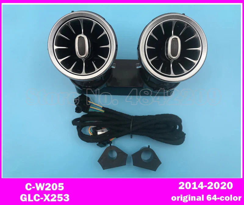 For A/C/E/G/S/GLA/GLB/GLC/CLA/CLS W205 W213 W222 W177 W118 W464 X247 X253 H247 W257 Rear Air Vent Ambient Light LED Nozzle Lamp
