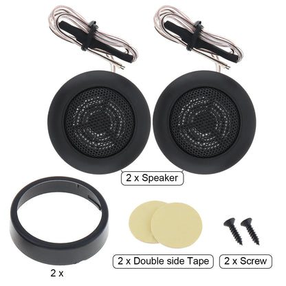 2pcs 2 Inch Car Tweeter Speakers 4 Ohm 120W Universal High Efficiency Mini Tweeter Dome Speakers for Car Audio System