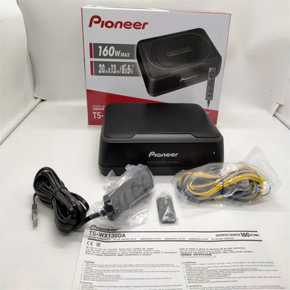 Free Shipping 1 Set PIONEER Car subwoofer TS-WX130DA 160W Active Under Seat Sub Woofer With Remote Bass Link Made In Japan