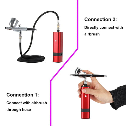 Best Quality New Arrival TM80S Wireless Airbrush With Compressor Kit 32Psi Auto Start Stop Mini Portable Cordless Personal power tools