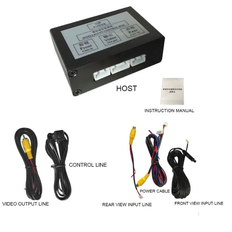 Reversing System Two-Way Control Box Front And Rear View With Manual Switch Channel Converter Car Parking Camera Video Dropship