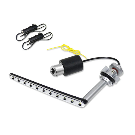 iJDM Switchback Amber/White BAU15S PY21W Sequential Flowing LED Strips w/Resistor For 2017-up Toyota C-HR Turn Signal Lights/DRL