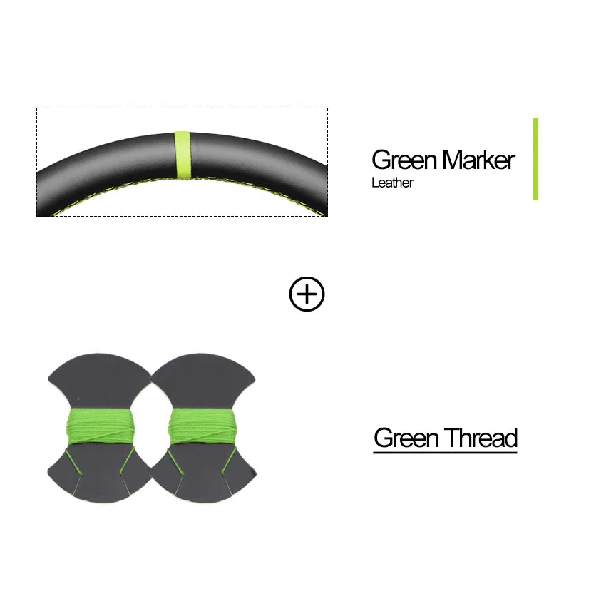Bioeon Black Hive Leathe Car Steering Wheel Cover for GMC Sierra 1500 Sierra 1500 Limited Sierra 2500 3500 Yukon (Yukon XL)
