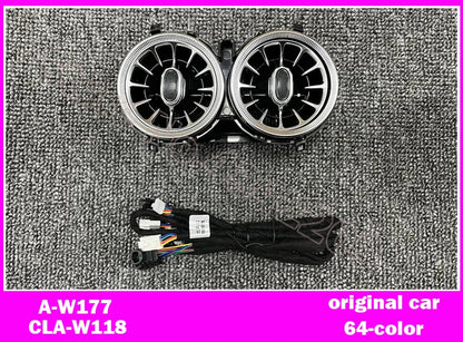 For A/C/E/G/S/GLA/GLB/GLC/CLA/CLS W205 W213 W222 W177 W118 W464 X247 X253 H247 W257 Rear Air Vent Ambient Light LED Nozzle Lamp