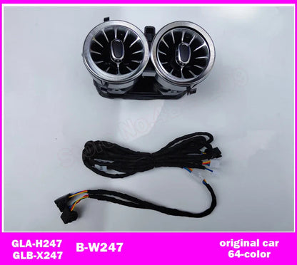 For A/C/E/G/S/GLA/GLB/GLC/CLA/CLS W205 W213 W222 W177 W118 W464 X247 X253 H247 W257 Rear Air Vent Ambient Light LED Nozzle Lamp