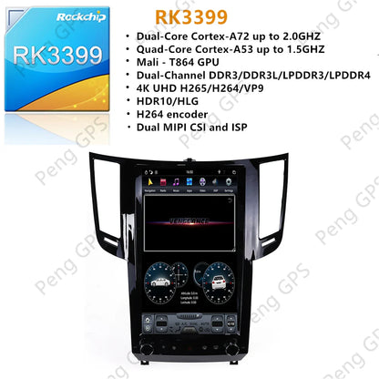 13.6 Inch For Infiniti Fx25 Fx35 Fx37 Fx50 Qx70 Android Car Radio Stereo Multimedia Player Gps Navigation Px6 64gb