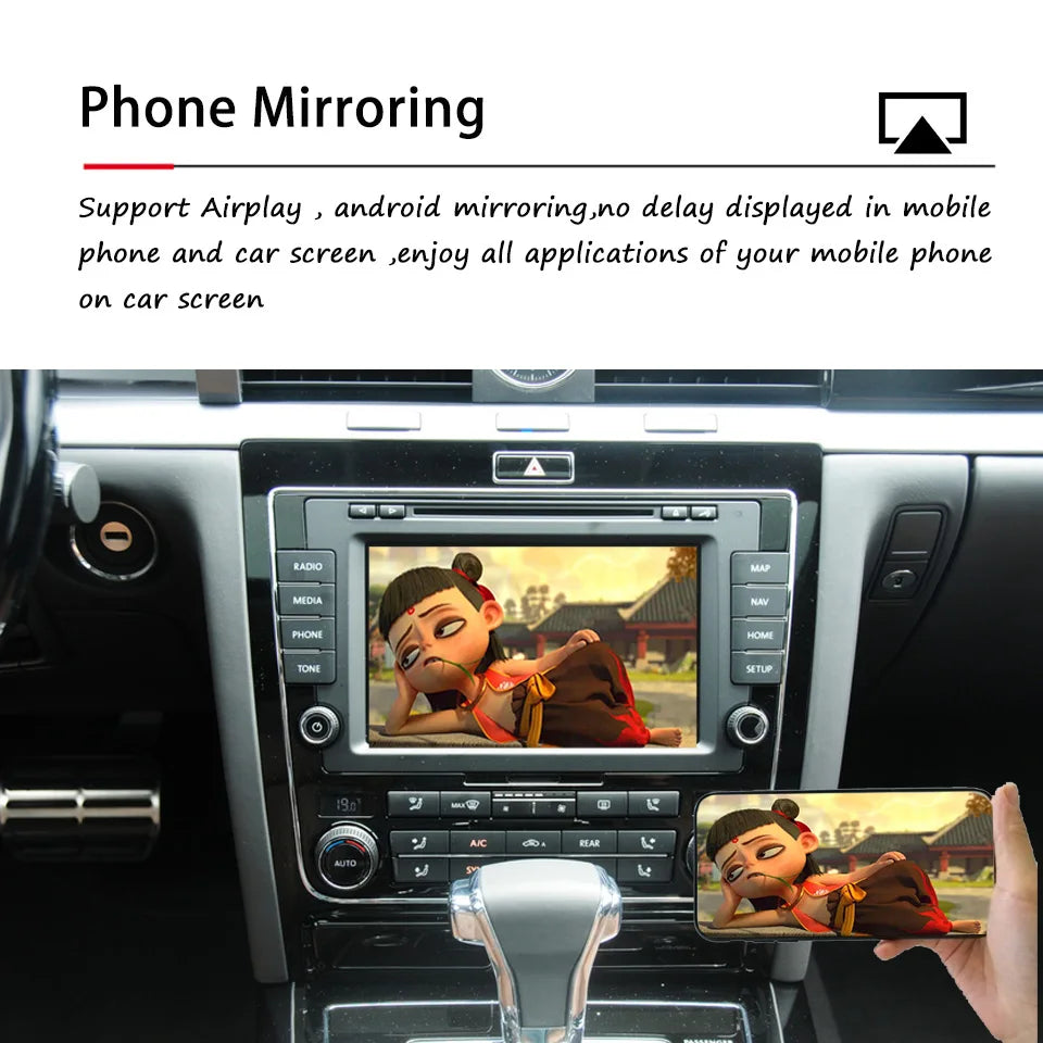 Vehicle Video Interface Android Auto IOS15 iPhone CarPlay Module For VW Phaeton 2009 2010 2011 2012 2013 2014 2015 2016