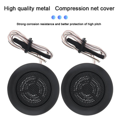 2pcs 2 Inch Car Tweeter Speakers 4 Ohm 120W Universal High Efficiency Mini Tweeter Dome Speakers for Car Audio System