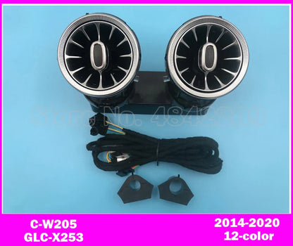 For A/C/E/G/S/GLA/GLB/GLC/CLA/CLS W205 W213 W222 W177 W118 W464 X247 X253 H247 W257 Rear Air Vent Ambient Light LED Nozzle Lamp