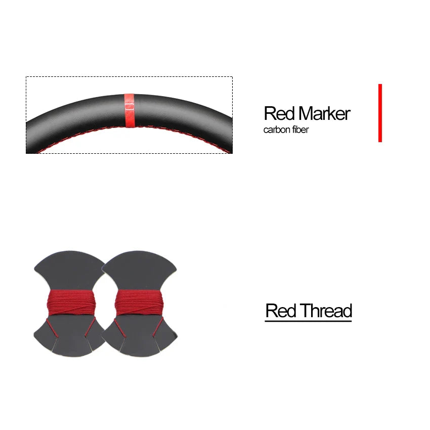 Bioeon Black Hive Leathe Car Steering Wheel Cover for GMC Sierra 1500 Sierra 1500 Limited Sierra 2500 3500 Yukon (Yukon XL)