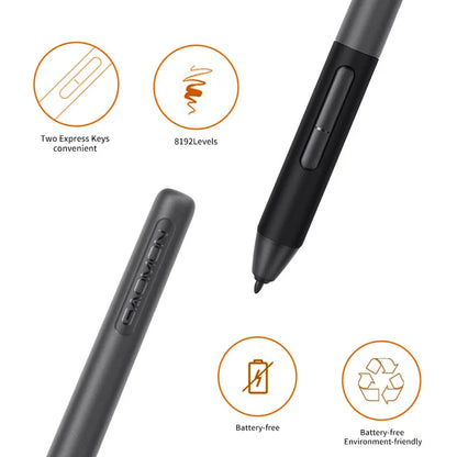 GAOMON PD1161 IPS HD Graphics Drawing Display Digital Tablet Monitor With 8 Shortcut Keys & 8192 Levels Battery-Free Pen