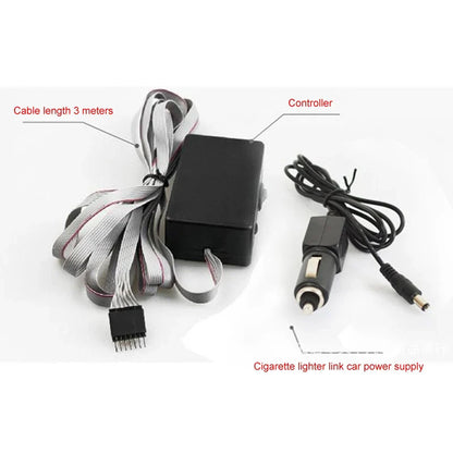 70X16CM Car RGB LED Music Rhythm Flash Light Sound Activated Sensor Equalizer Rear Windshield Sticker Styling Neon Lamp