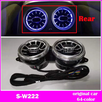 For A/C/E/G/S/GLA/GLB/GLC/CLA/CLS W205 W213 W222 W177 W118 W464 X247 X253 H247 W257 Rear Air Vent Ambient Light LED Nozzle Lamp